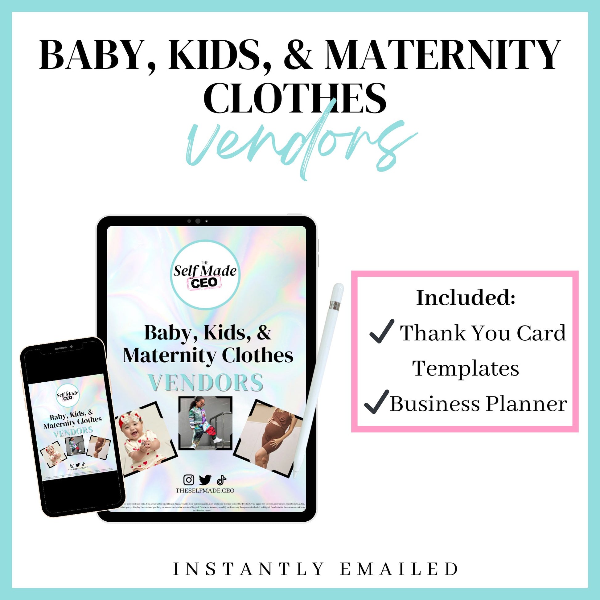 TOP Baby, Kids, and Maternity Clothes Vendors LIST – The Self Made CEO
