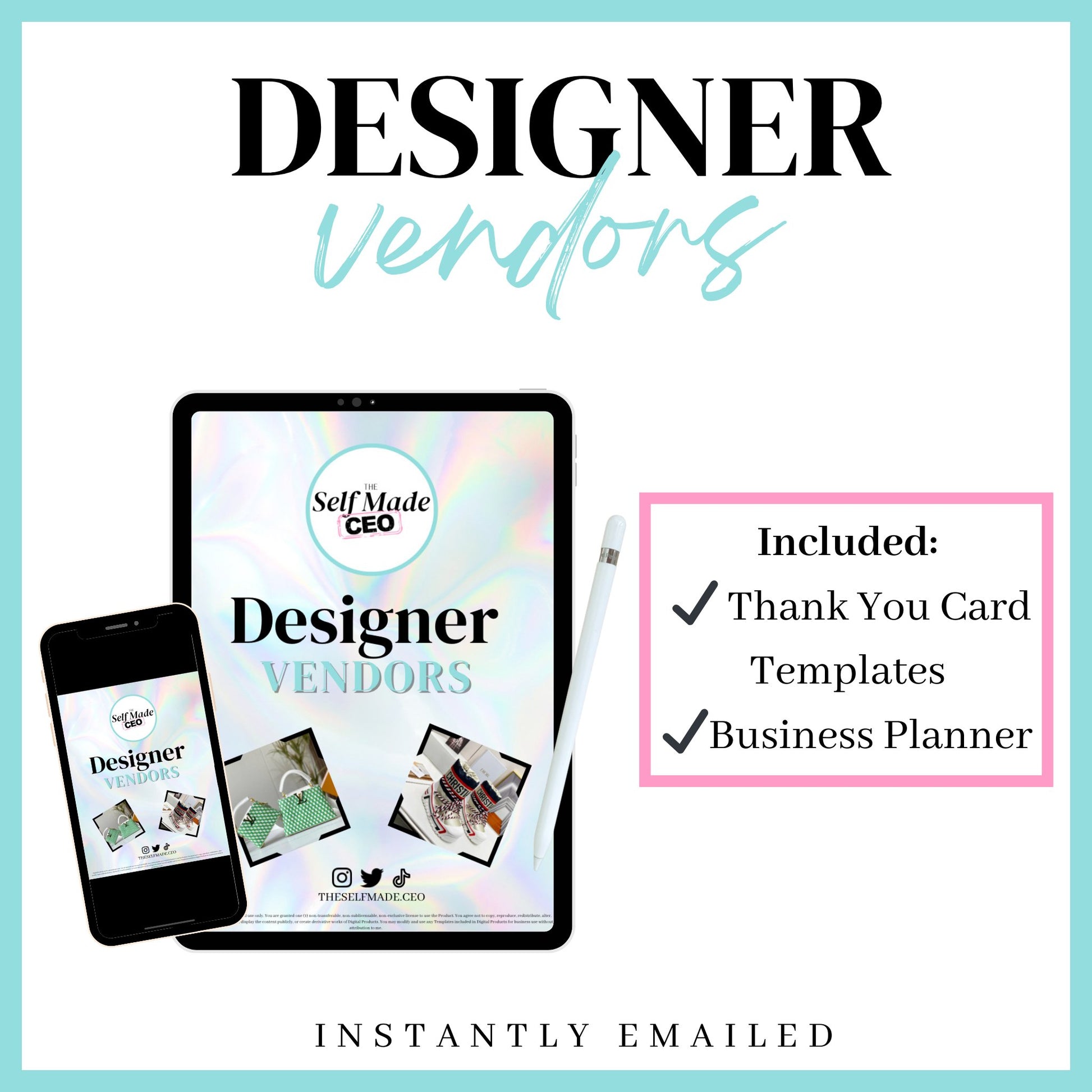 Designer Vendors - The Self Made CEO - Designer Vendors